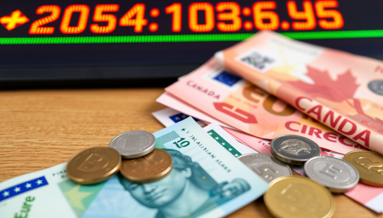Dollars canadiens en euros : taux et conversion